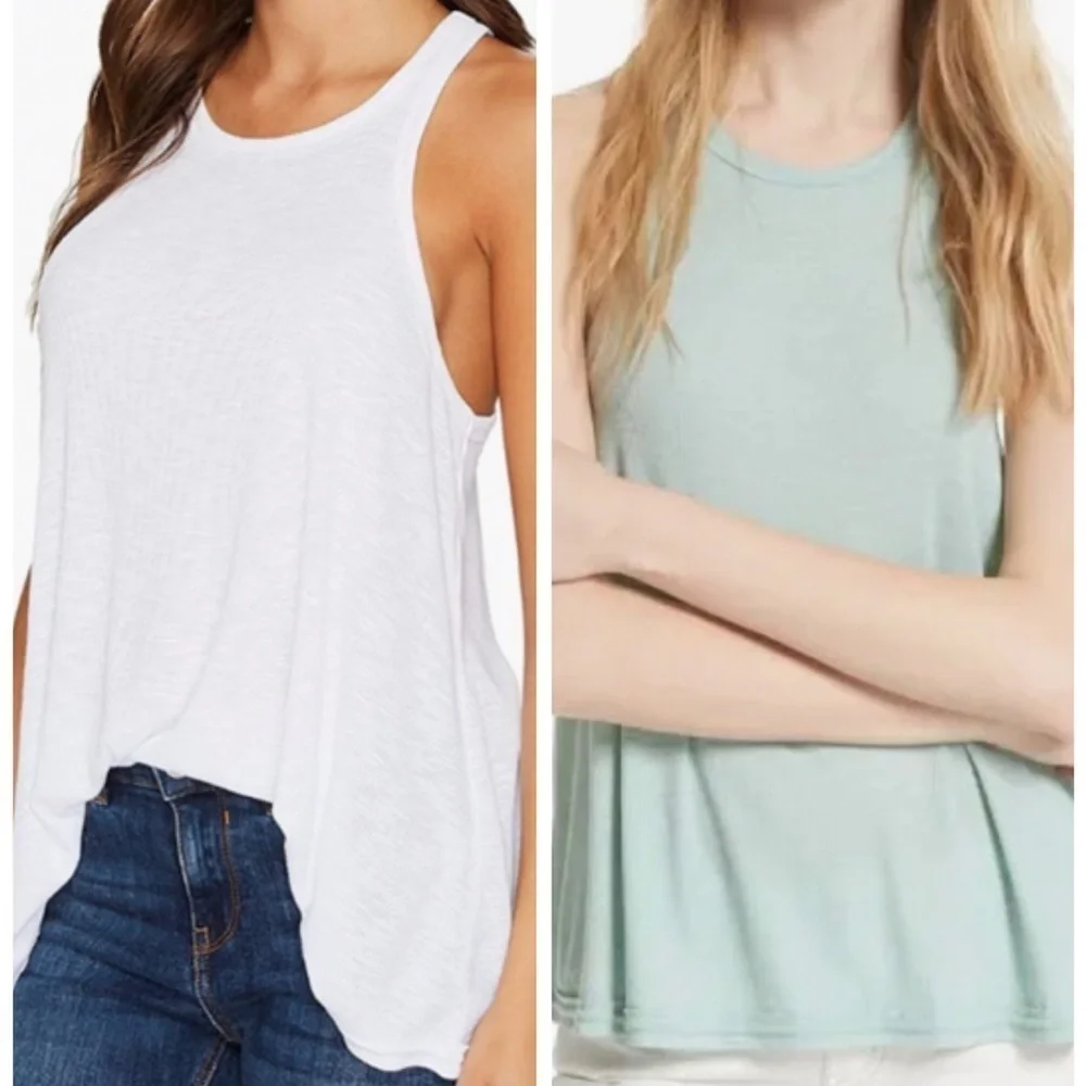 Free people flowy tank tops size S two pcs.